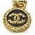 Charm per borsa vintage Chanel Coco Mark Nero D'oro - vista 2