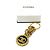 Charm per borsa vintage Chanel Coco Mark Nero D'oro - vista 8