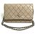 Cartera de Cadena de Cordero Beige Chanel