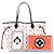 Louis Vuitton Monogram Bianco Game On Neverfull MM - vista 10