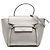 Belt Bag Céline Bolso de cinturón de piel de ternera laminada plateada Celine Nano Plata