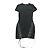 Dsquared2 Schwarzes Kleid mit Lederbändern
