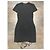 Dsquared2 Schwarzes Kleid mit Lederbändern - Ansicht 5