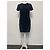 Dsquared2 Schwarzes Kleid mit Lederbändern - Ansicht 6