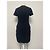 Dsquared2 Schwarzes Kleid mit Lederbändern - Ansicht 8