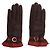 360 Cashmere Leder und Kaschmir Handschuhe Braun