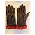 360 Cashmere Leder und Kaschmir Handschuhe Braun - Ansicht 7