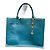 Borsa tote Sandro in pelle blu