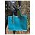 Borsa tote Sandro in pelle blu - vista 2
