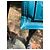 Borsa tote Sandro in pelle blu - vista 4