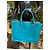 Borsa tote Sandro in pelle blu - vista 7