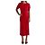 Isabel Marant Midi Kleid Rot Viscose