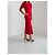Isabel Marant Midi Kleid Rot Viscose - Ansicht 4
