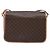 Céline Borsa a Spalla in Tela Macadam CELINE in Pelle PVC Marrone Oro Auth ep10201 D'oro - vista 2