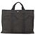 Hermès HERMES Handtasche Her Line MM Canvas Grau Silber Auth 140108 Braun - Ansicht 13