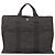 Hermès HERMES Handtasche Her Line MM Canvas Grau Silber Auth 140108 Braun - Ansicht 2