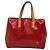 LOUIS VUITTON Handtasche Monogram Vernis Reade PM Pomme D'amour M91990 Auth BA4907 Rot - Ansicht 2