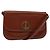Christian Dior Schultertasche aus braunem Leder mit Gold Auth fm4829 Golden