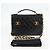 CHANEL Matelassé Doppio Chiusura Coco Borsa Catena Pelle di Agnello CC Auth 138976SA Nero D'oro - vista 12