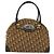 Borsa a mano in tela Trotter Christian Dior marrone oro Auth 140092 - vista 13