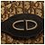 Borsa a mano in tela Trotter Christian Dior marrone oro Auth 140092 - vista 18