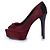 Brian Atwood, décolleté in suede bordeaux Rosso - vista 2