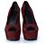 Brian Atwood, décolleté in suede bordeaux Rosso - vista 3