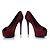 Brian Atwood, décolleté in suede bordeaux Rosso - vista 6