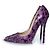 Lila Leder-Python-Pumps von Jimmy Choo - Ansicht 2