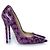 Lila Leder-Python-Pumps von Jimmy Choo - Ansicht 4