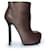 Bottines en cuir Tribute Yves Saint Laurent Marron  - vue 5