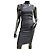 Diane Von Furstenberg Schwarzes Kleid mit asymmetrischen Trägern