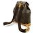 Zaino Montsouris GM in Monogramma Louis Vuitton Marrone - vista 3