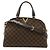 Borsa a mano Bowling Damier Kensington Louis Vuitton Marrone