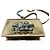 Borsa Alexander McQueen in pelle metallizzata oro con knuckle argento D'oro - vista 2