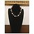 Splendido collier DOLCE & GABBANA con perle alternate a boule argento Bianco sporco - vista 2
