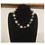 Splendido collier DOLCE & GABBANA con perle alternate a boule argento Bianco sporco - vista 8