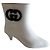 Botines Gucci Interlocking de goma blancos