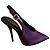 Yves Saint Laurent Yasmeen Décolleté in seta viola 38