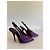 Yves Saint Laurent Yasmeen Décolleté in seta viola 38 - vista 3
