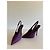 Yves Saint Laurent Yasmeen Décolleté in seta viola 38 - vista 5