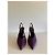 Yves Saint Laurent Yasmeen Décolleté in seta viola 38 - vista 7