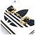 Portafoglio bi-fold Gucci Adidas in pelle nero e bianco - vista 5