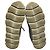 Sneakers platform Prada in pelle argento Metallico - vista 10