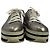 Sneakers platform Prada in pelle argento Metallico - vista 2