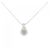 Autre Marque Collana Flower in Diamanti Au750 Argento