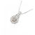 Autre Marque Collana Flower in Diamanti Au750 Argento - vista 3