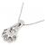 Autre Marque Collana Flower in Diamanti Au750 Argento - vista 4