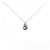 Autre Marque Collana in Perla Nera K18WG Argento