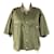 Céline Camisa de algodón Celine Triomphe Verde Caqui  - Ansicht 1